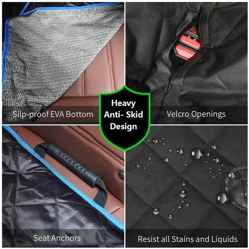 4-in-1 Dog Car Seat Cover Protector – Versatile, Durable & Travel Friendly