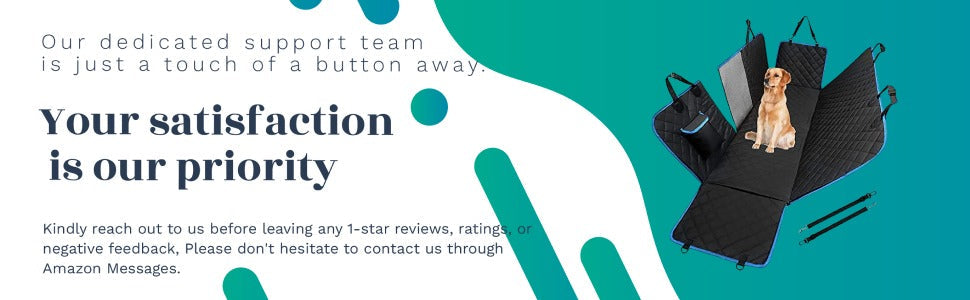 4-in-1 Dog Car Seat Cover Protector – Versatile, Durable & Travel Friendly