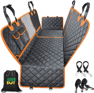 5-in-1 Dog Car Seat Cover Protector – Heavy Duty, Waterproof & Easy-Clean Design