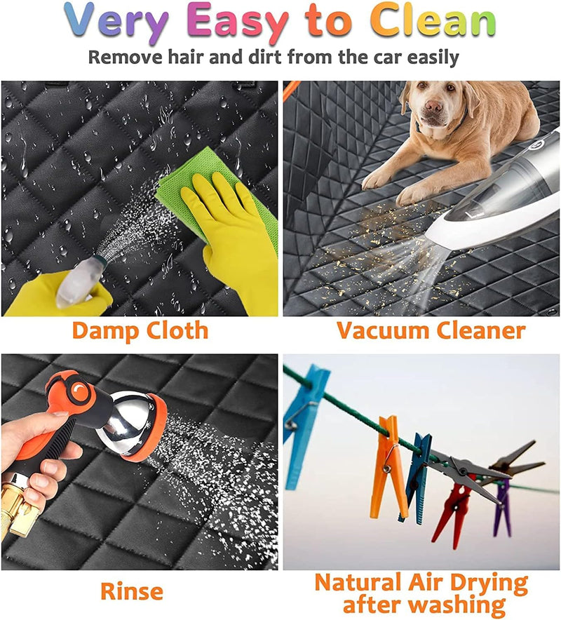 5-in-1 Dog Car Seat Cover Protector – Heavy Duty, Waterproof & Easy-Clean Design