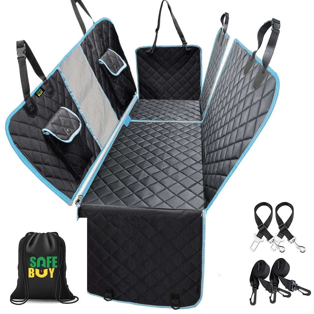 6-in-1 Dog Car Seat Cover Protector – Waterproof, Scratch-Proof & Non-Slip Travel Mat