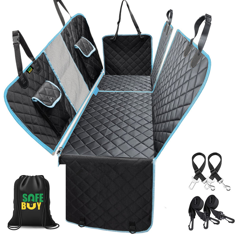 6-in-1 Dog Car Seat Cover Protector – Waterproof, Scratch-Proof & Non-Slip Travel Mat