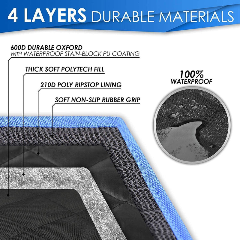 4-in-1 Dog Car Seat Cover Protector – Versatile, Durable & Travel Friendly