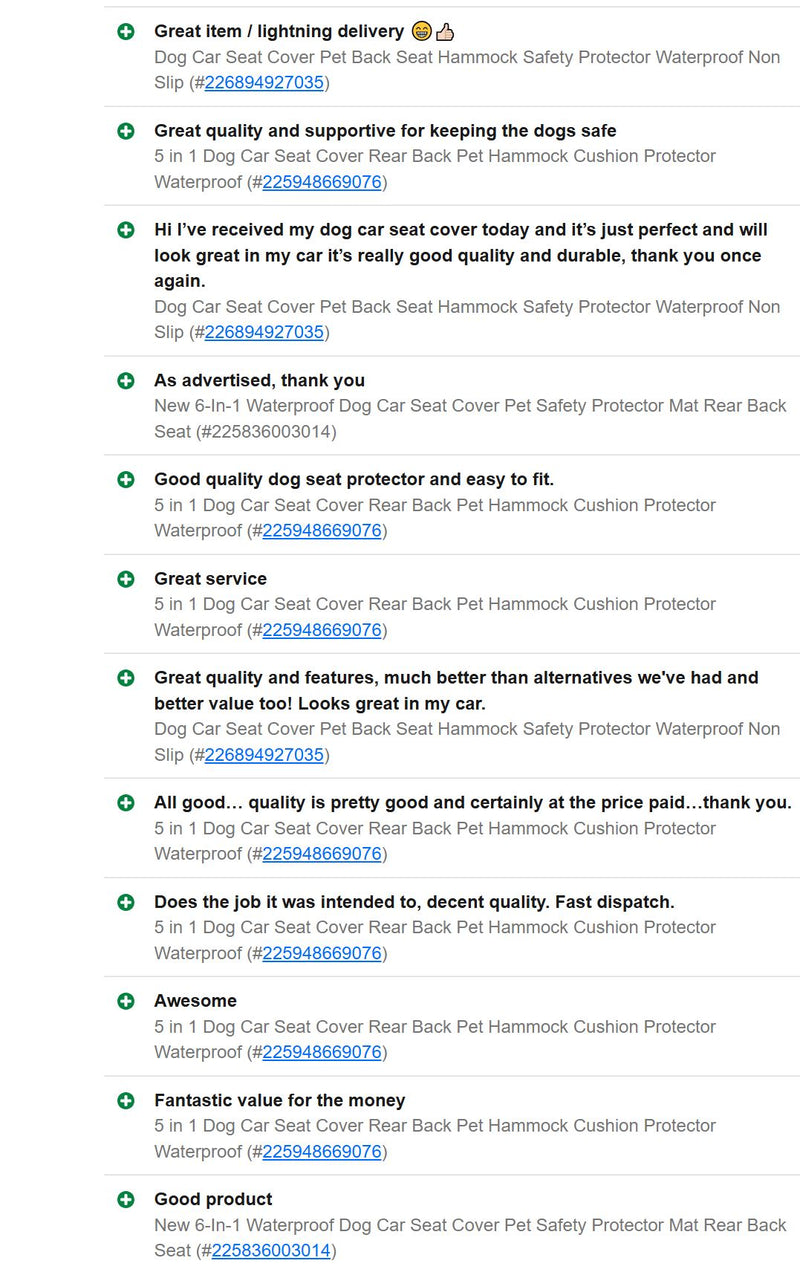 5-in-1 Dog Car Seat Cover Protector – Heavy Duty, Waterproof & Easy-Clean Design