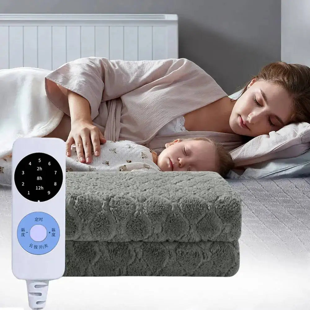 Electric Heated Blanket – 1.8×1.2m Washable Under Blanket with 9 Heat Settings & Timer