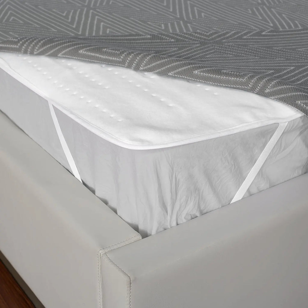 Electric Heated Mattress Pad – 150×80 cm, 100W Fast Heating Bed Warmer, 6 Heat Levels, 8-Hour Auto Off, Machine Washable