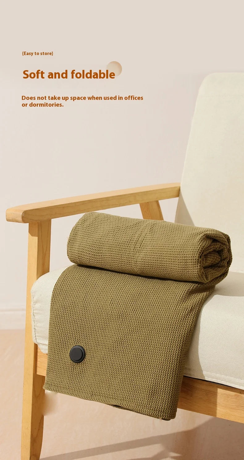 USB Electric Heated Blanket Shawl for Winter – Wearable Heating Wrap for Women | USB-Powered Heated Throw