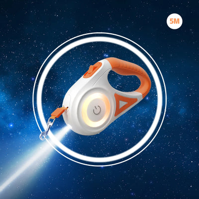 LED Retractable Dog Leash with Built-In Light – 3M/5M Durable Pet Leash for Small, Medium & Large Dogs and Cats