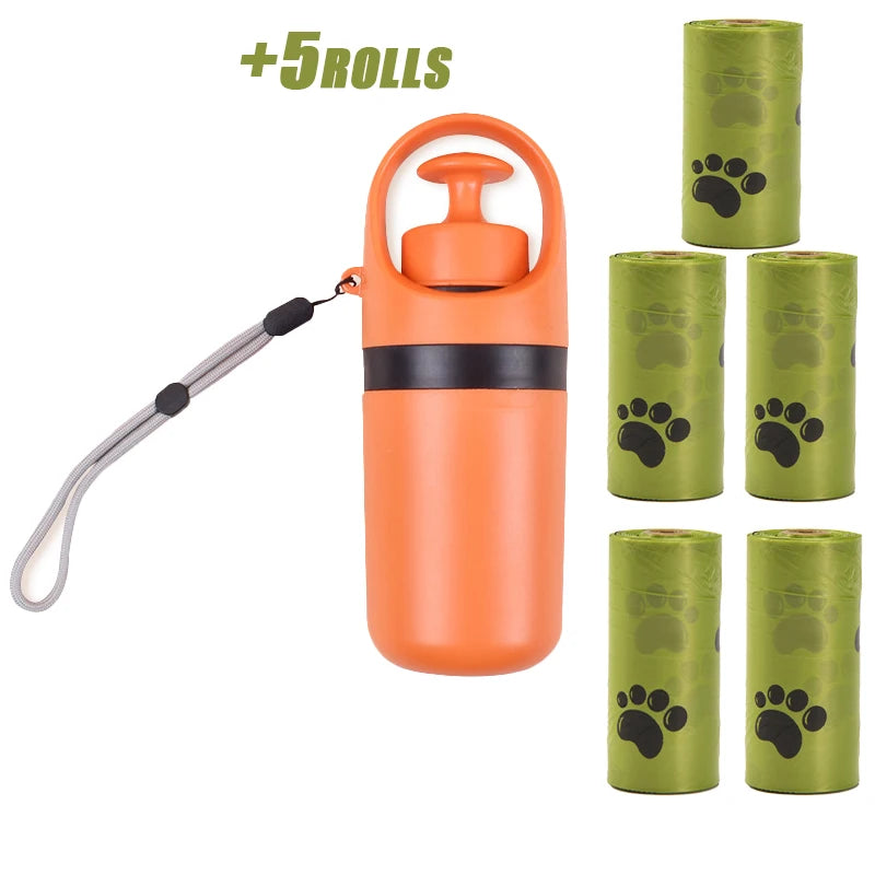 Portable Dog Pooper Scooper – No-Touch Pet Waste Pick-Up with Built-In Bag Dispenser, Handheld Poop Grabber for Outdoor Use