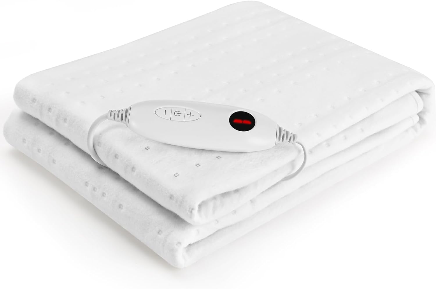 Electric Heated Mattress Pad – 150×80 cm, 100W Fast Heating Bed Warmer, 6 Heat Levels, 8-Hour Auto Off, Machine Washable