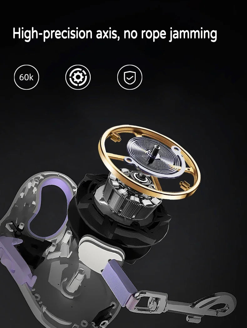 LED Retractable Dog Leash with Built-In Light – 3M/5M Durable Pet Leash for Small, Medium & Large Dogs and Cats