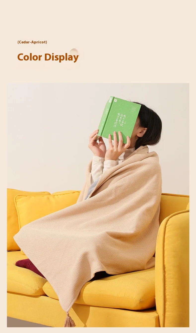 USB Electric Heated Blanket Shawl for Winter – Wearable Heating Wrap for Women | USB-Powered Heated Throw