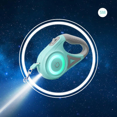 LED Retractable Dog Leash with Built-In Light – 3M/5M Durable Pet Leash for Small, Medium & Large Dogs and Cats