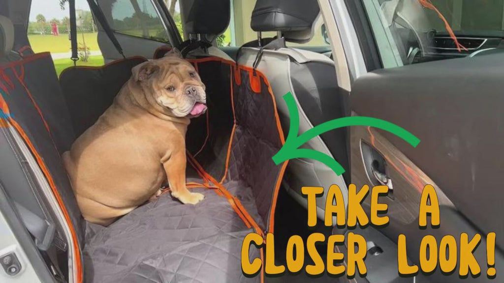 5-in-1 Dog Car Seat Cover Protector – Heavy Duty, Waterproof & Easy-Clean Design